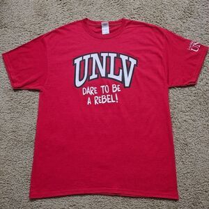 Jerzees UNLV Red Graphic Dri-Power Unisex T-Shirt #4
